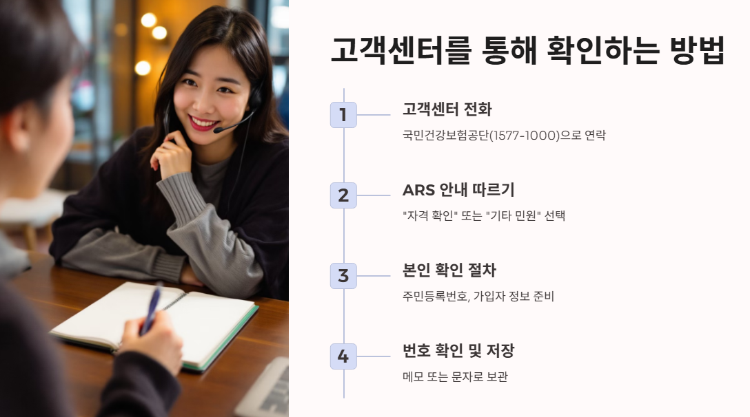 고객센터를 통해 확인하는 방법