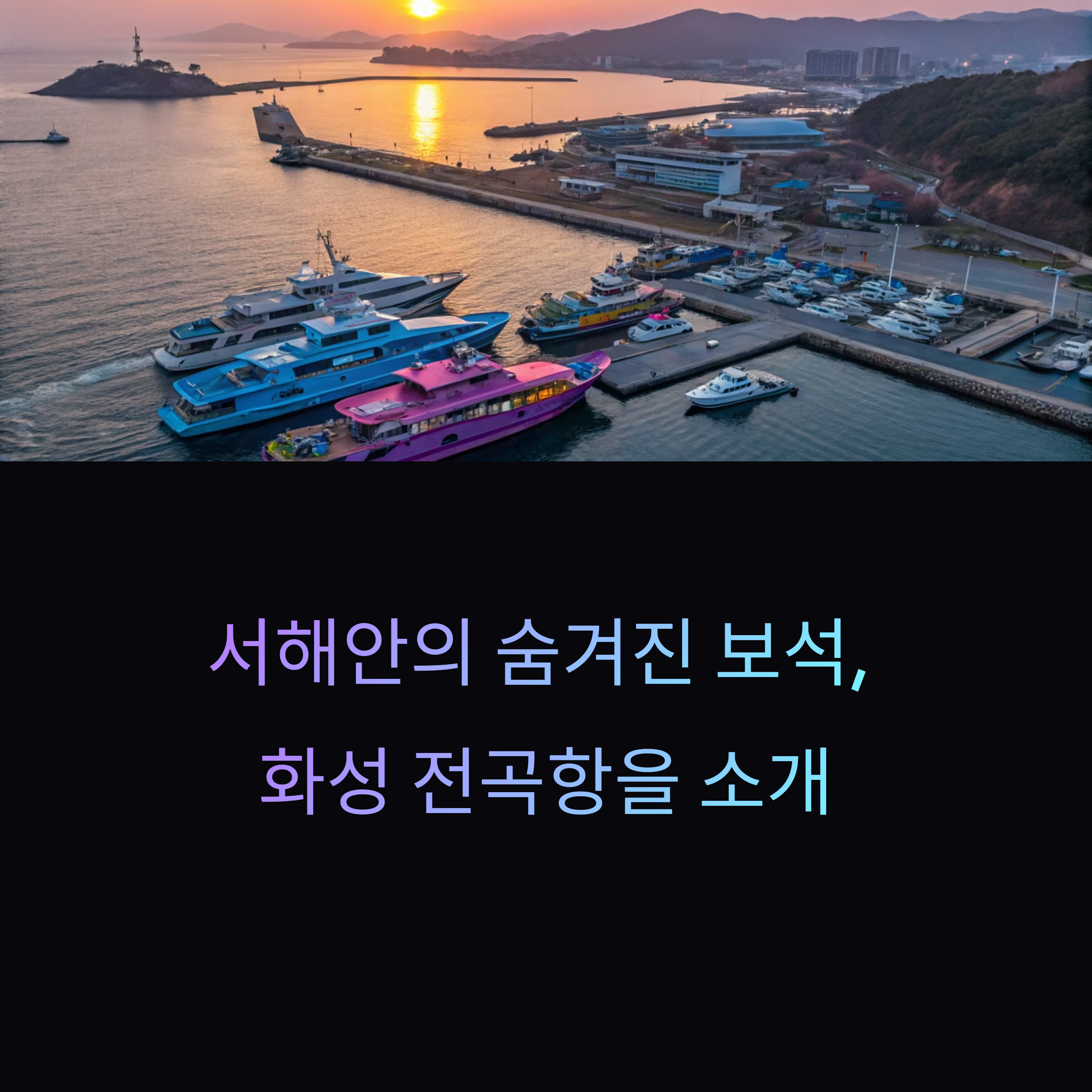 화성 전곡항, 해양 레저와 감성의 만남