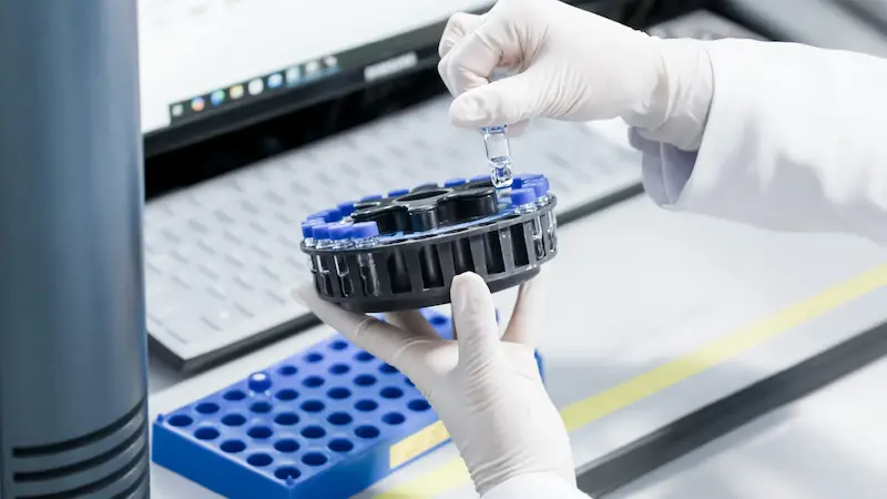 백신을 테스트 하는 사진