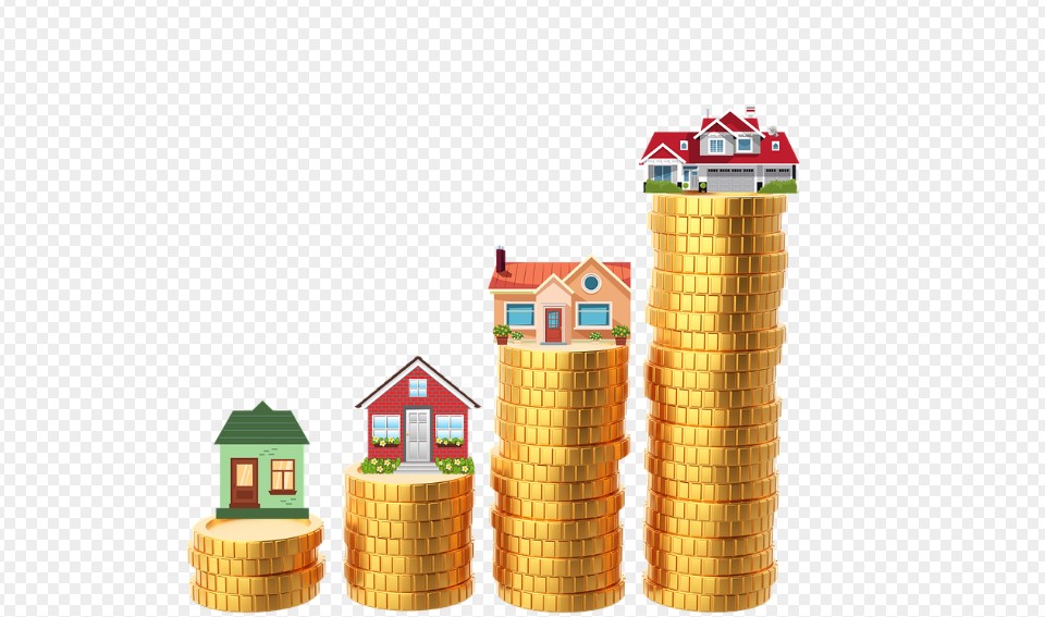 부동산과 암호화폐 관련 그림