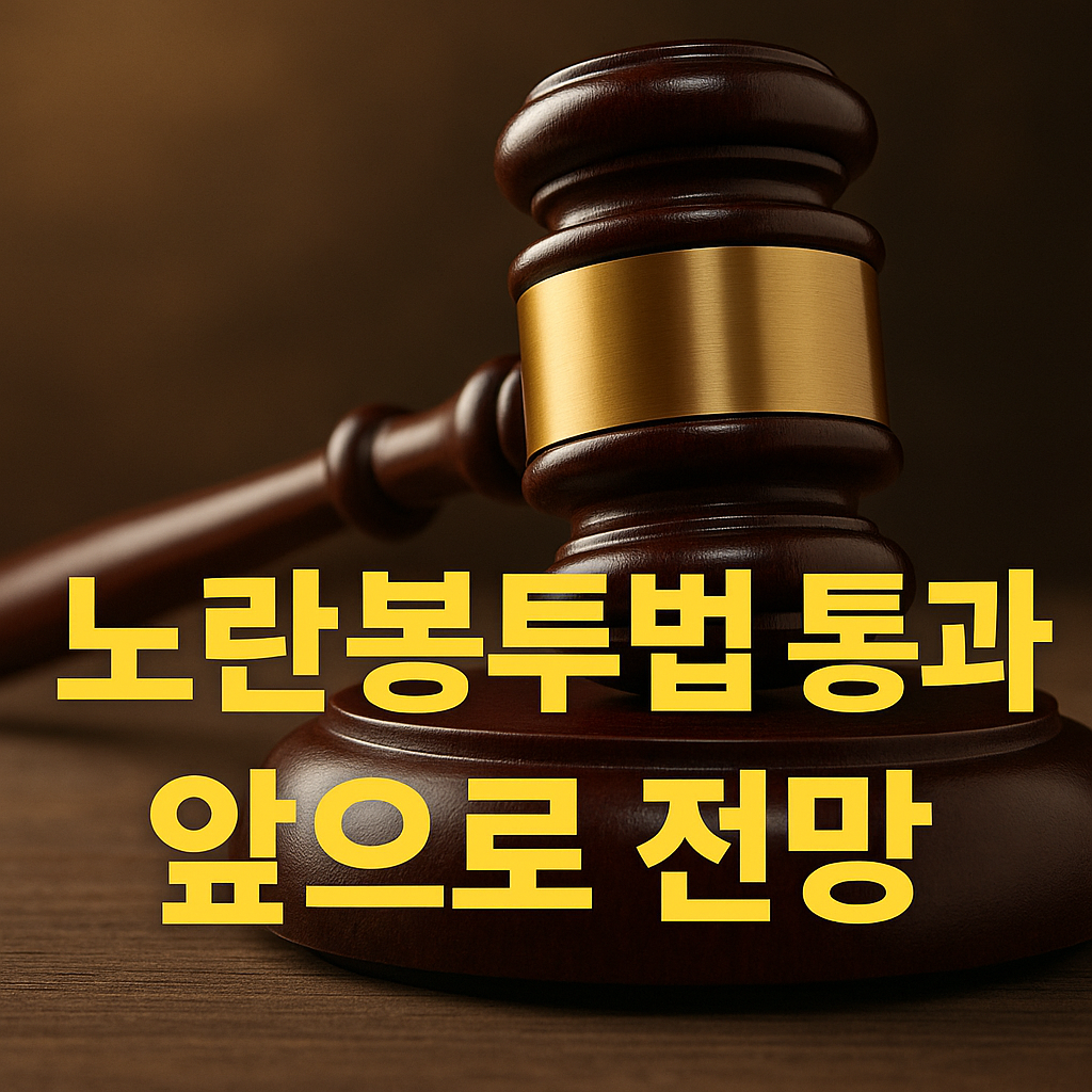 노란봉투법 통과 앞으로 전망