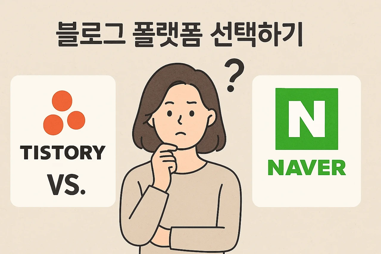 1. 블로그 플랫폼 선택하기 (티스토리 or 네이버?)