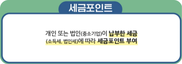 세금포인트 제도란?