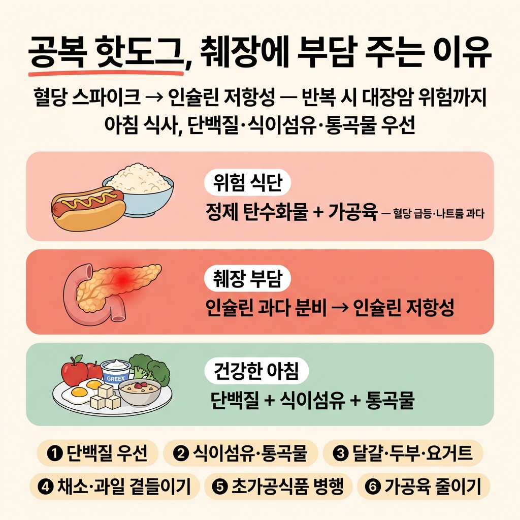공복 핫도그, 췌장에 부담 주는 이유