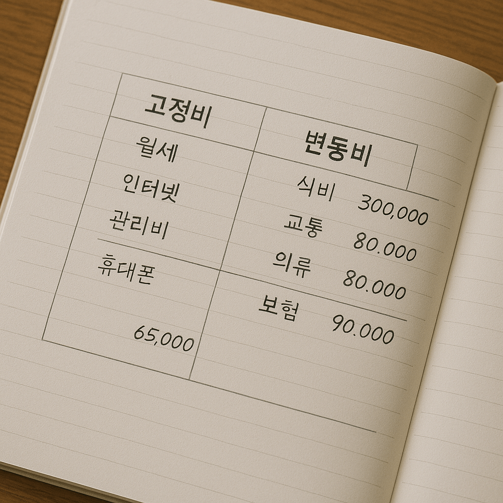소비 생활 관리 고정비와 변동비를 헷갈릴 때 생기는 문제