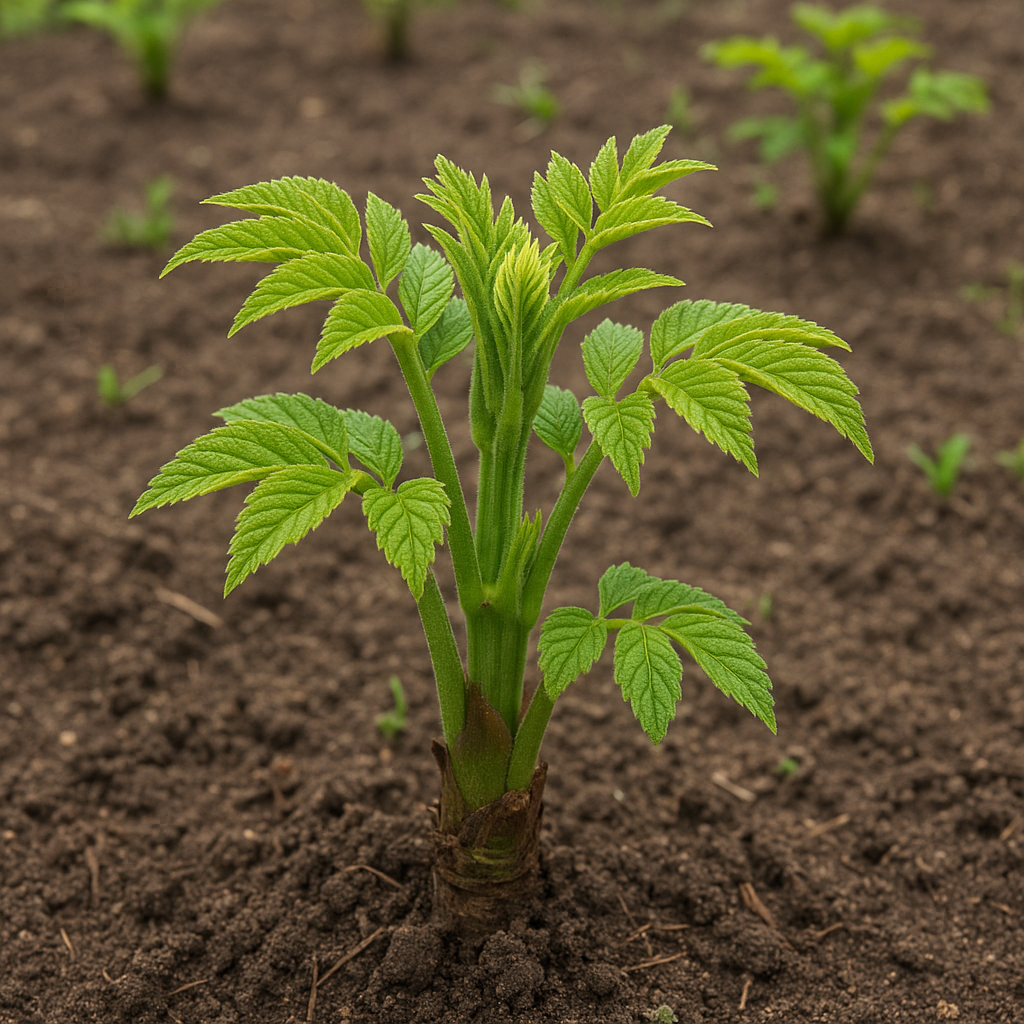 연한 녹색 땅두릅 새순
연한 녹색 땅두릅 새순