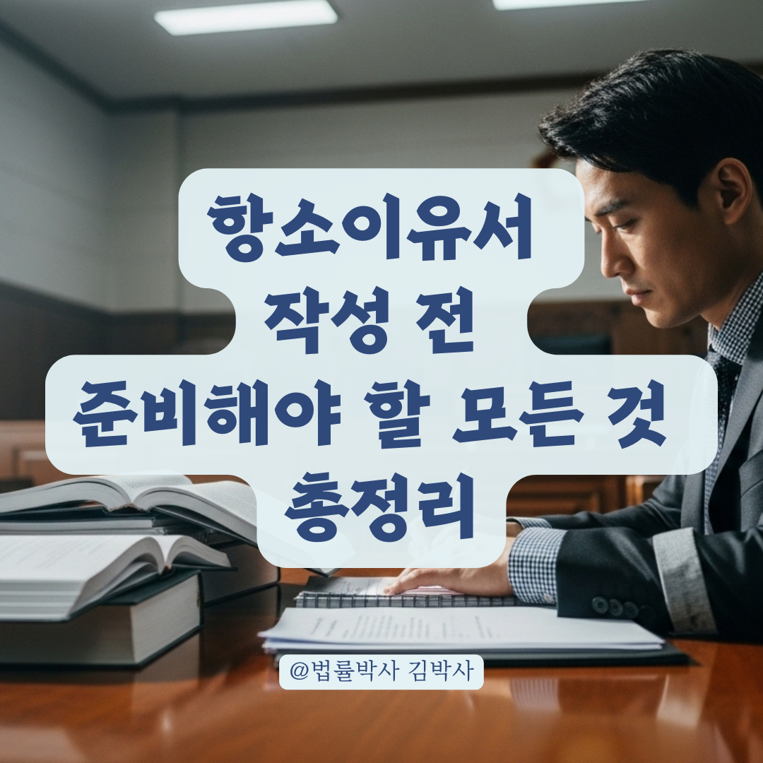 항소이유서 제출 전 반드시 준비해야 할 서류와 핵심 주장 포인트 정리.