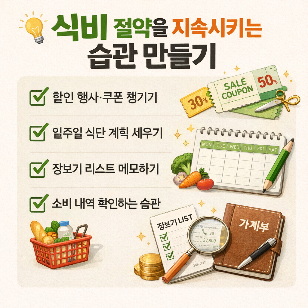 2026년 새해 절약 습관 식비는 계획 관리