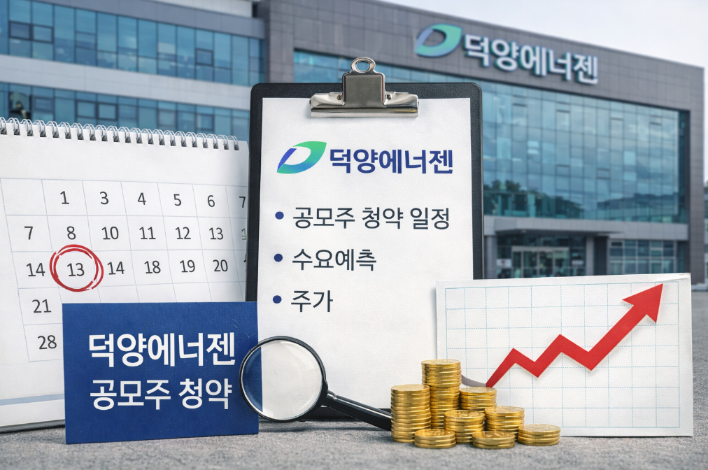 덕양에너젠 공모주 청약 일정부터 주가 전망까지 3분 완벽 정리