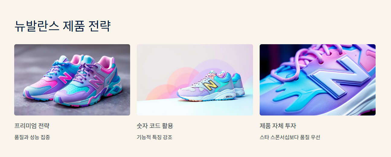 뉴발란스 제품 전략