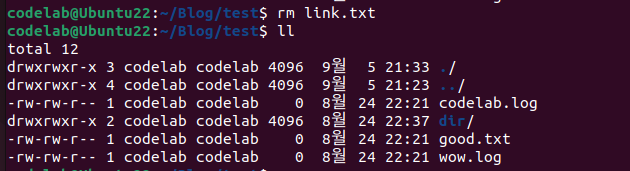 심볼릭 링크 삭제