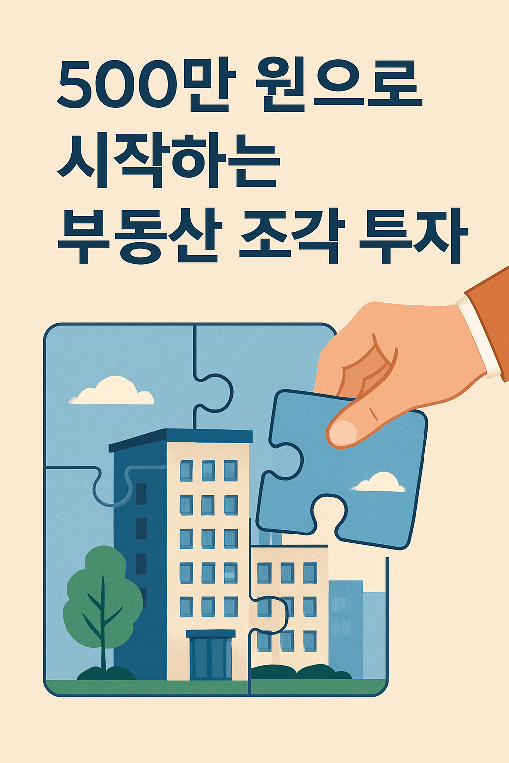 500만원으로 시작하는 부동산 조각 투자 에 대한 퍼즐이미지