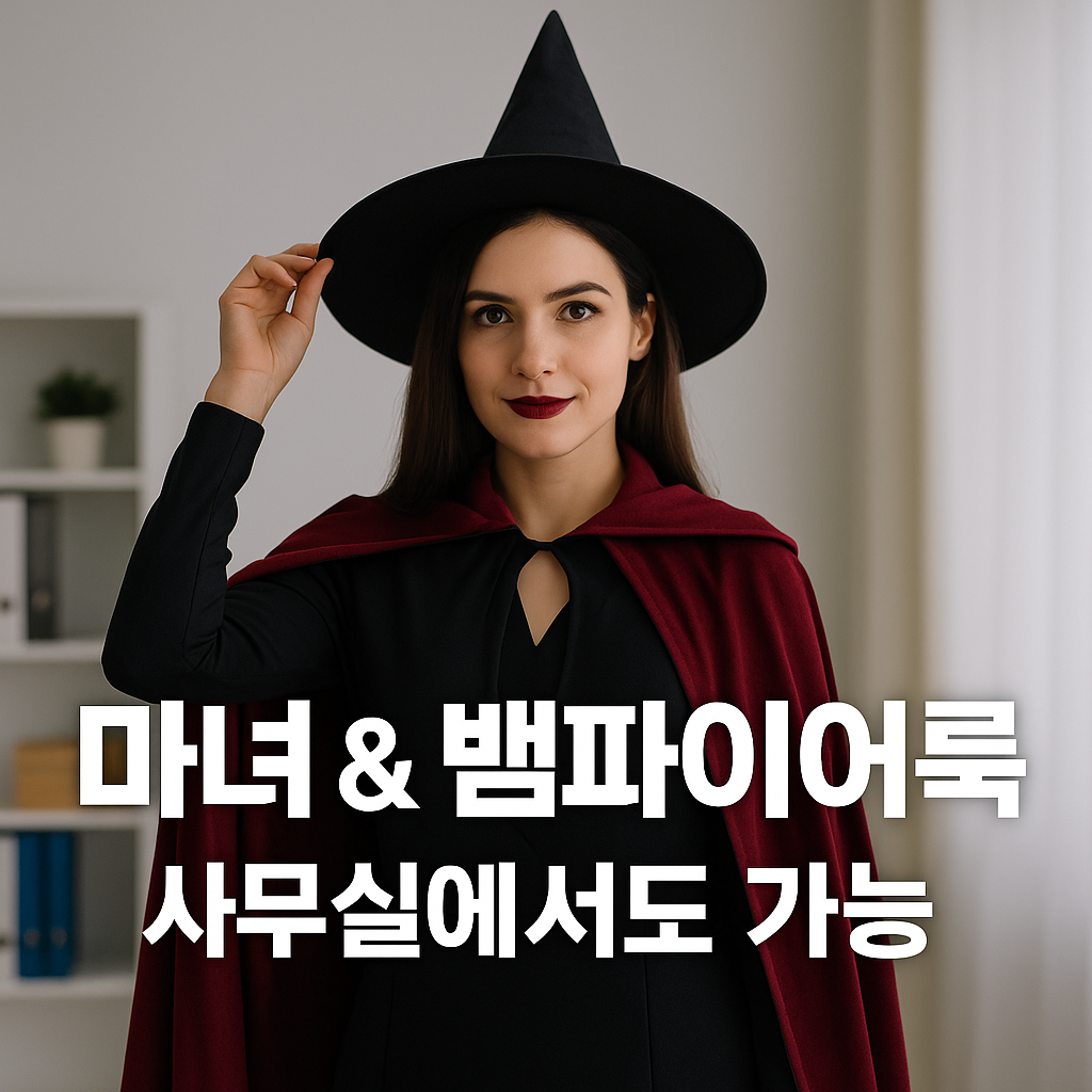 마녀 &amp; 뱀파이어룩 &ndash; 사무실에서도 가능