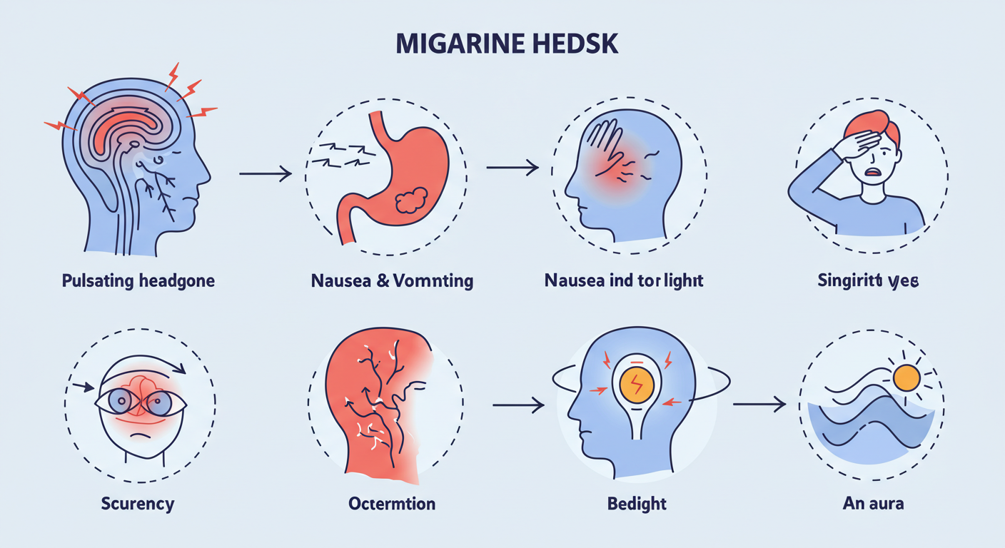 편두통 관련 이미지