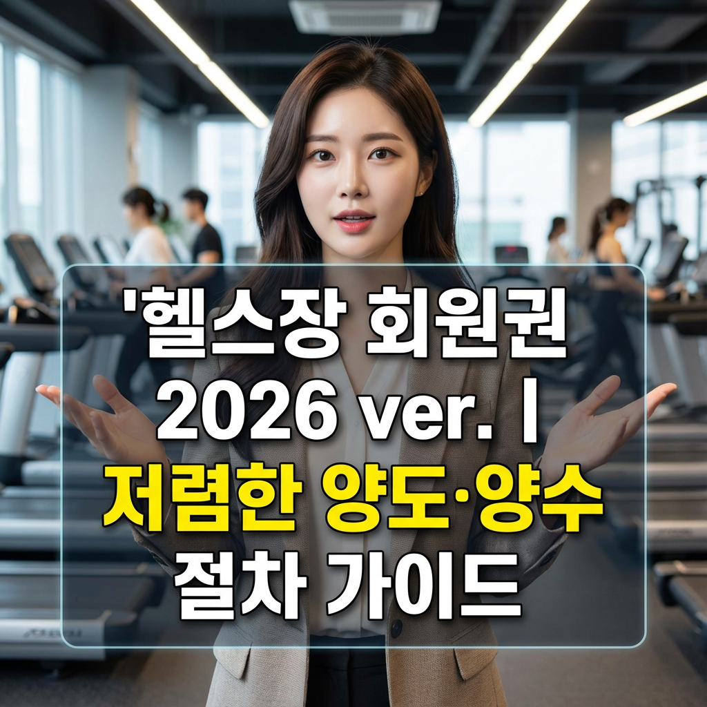 헬스장 회원권 2026 ver. | 저렴한 양도·양수 절차 가이드