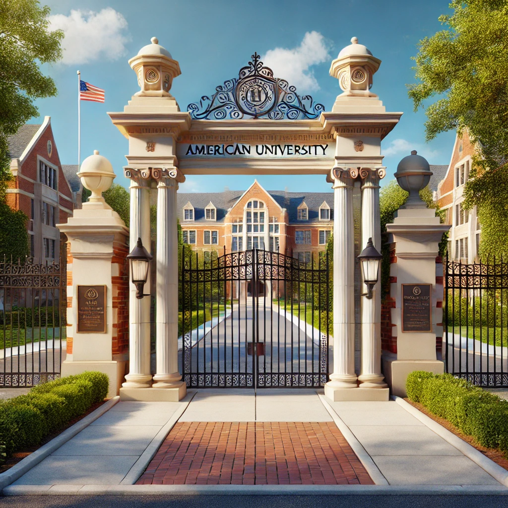 미국대학 정문