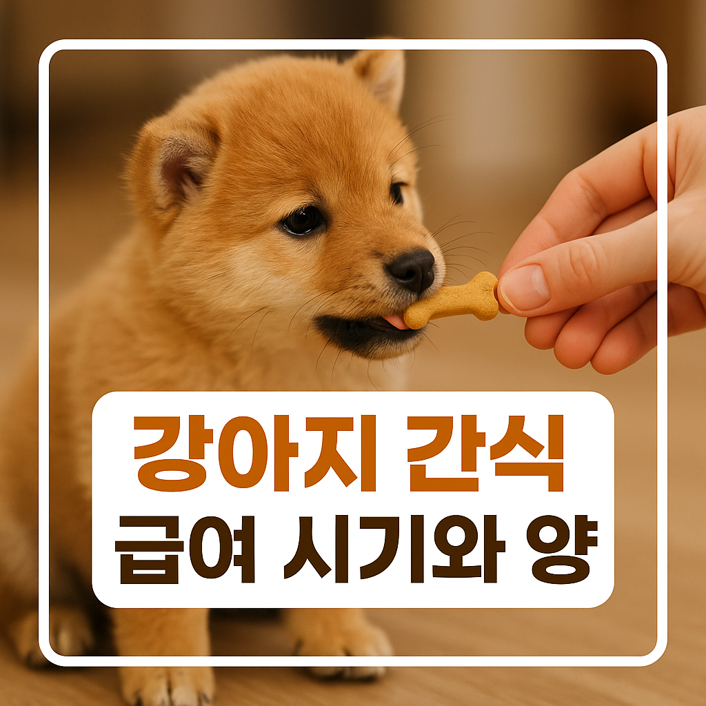 강아지 간식 급여 시기와 양
