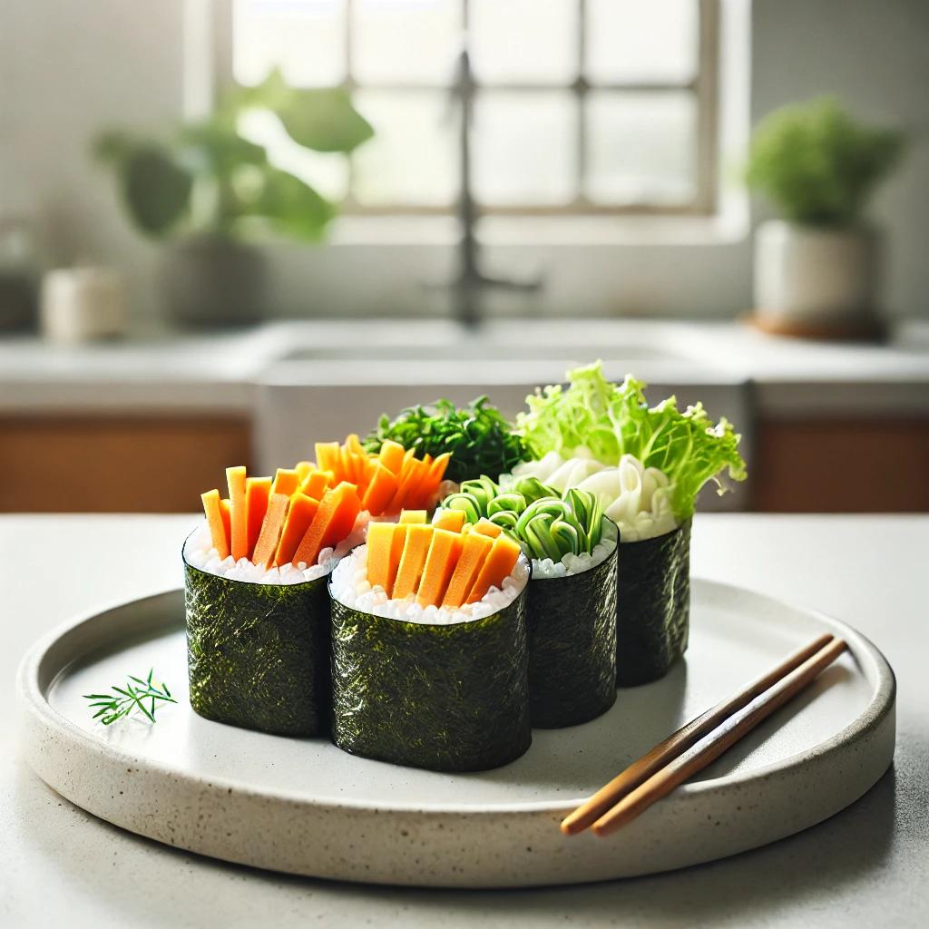 건강한 당근라페 양배추 김밥