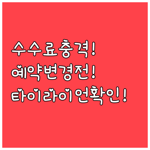 타이 라이언에어 예약 변경 시 알아둬..