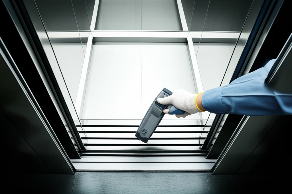 엘리베이터 기계실 구동부 점검과 승강..