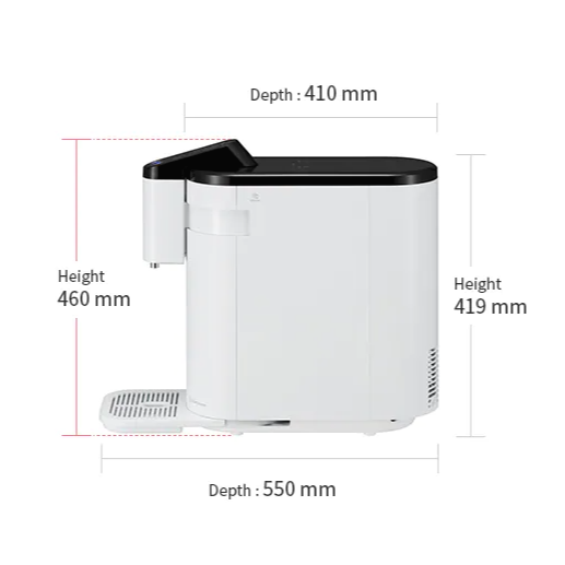 LG 상하좌우 정수기 제품 사이즈