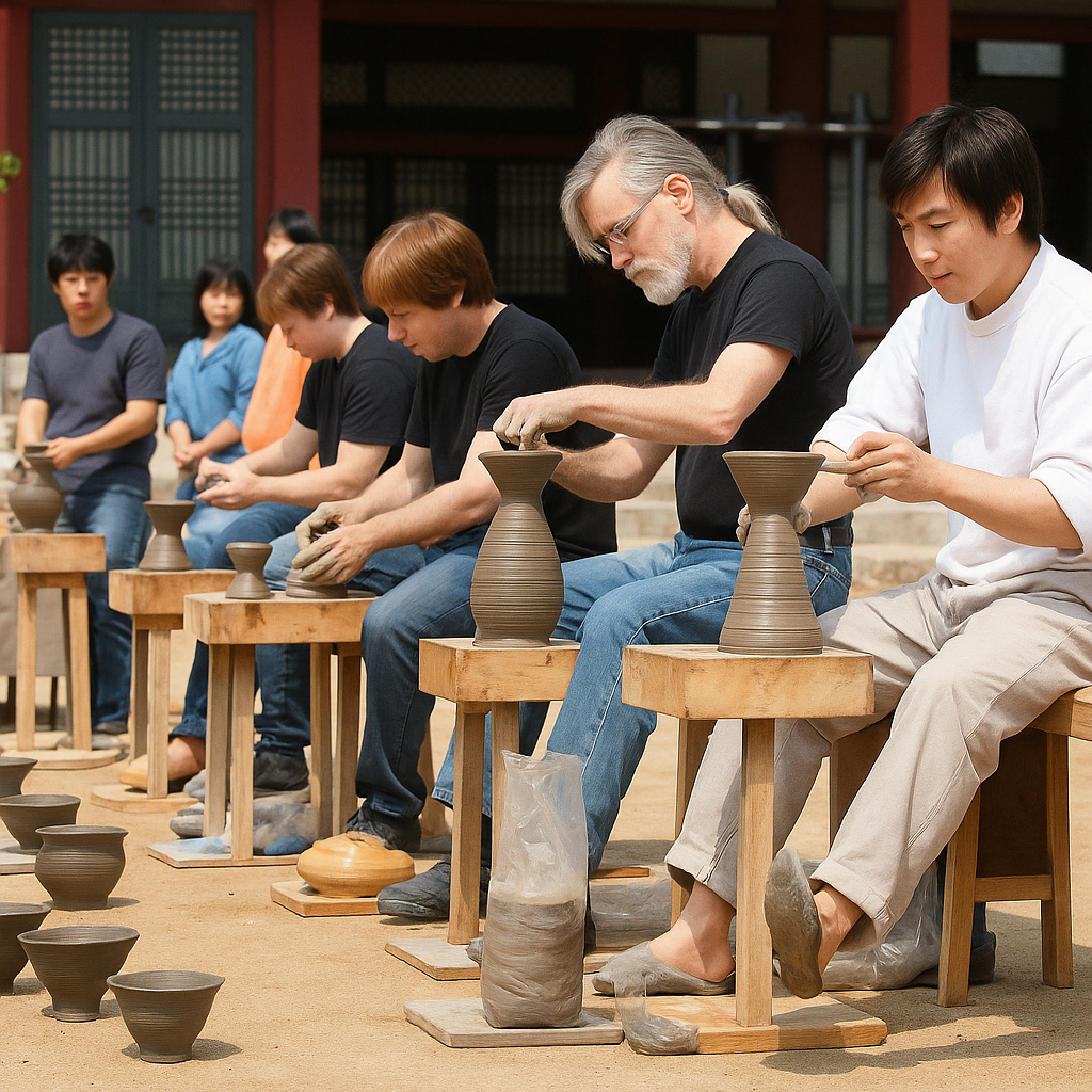 문경 찻사발 축제 도자기 만들기 체험 사진