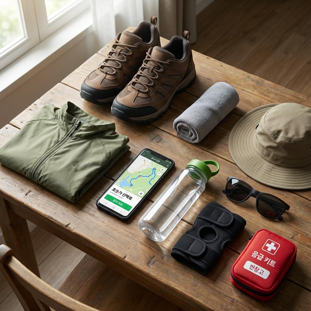 60대 트레킹 초보를 위한 종댕이길 준비물 체크리스트