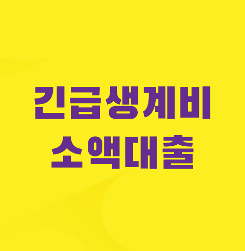 긴급생계비-소액대출