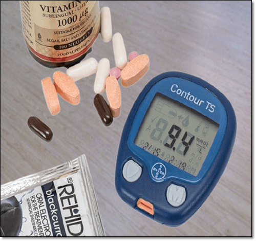 혈당 측적기와 약물