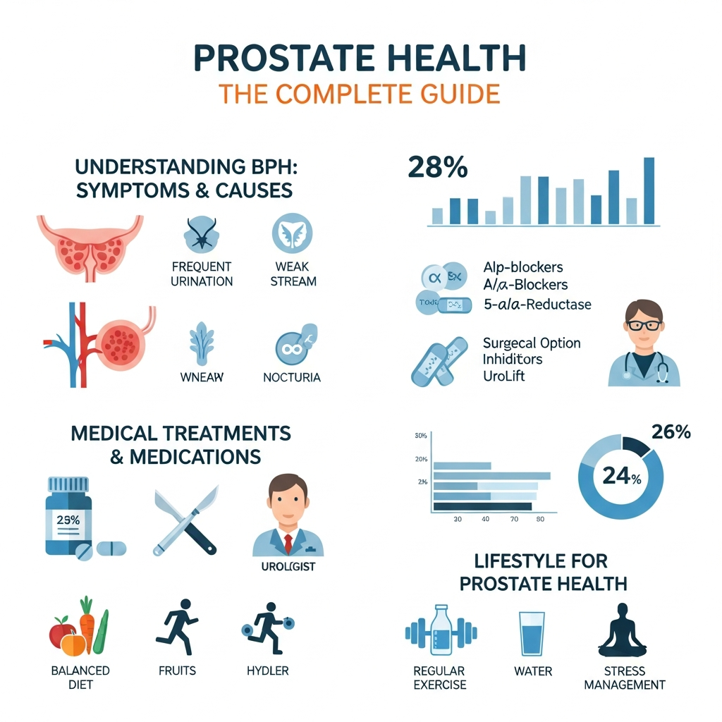 전립선 건강 완벽 가이드, 전립선비대증 증상, 약, 치료방법부터 생활 습관까지