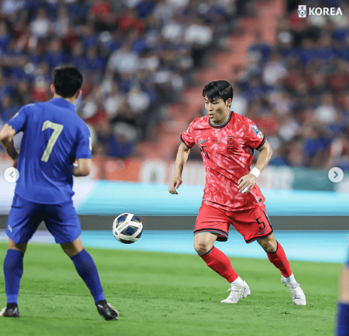 2026 북중미 월드컵 아시아 2차 예선 태국원정경기 한국승리