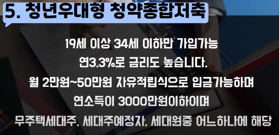 청년우대형청약종합저축