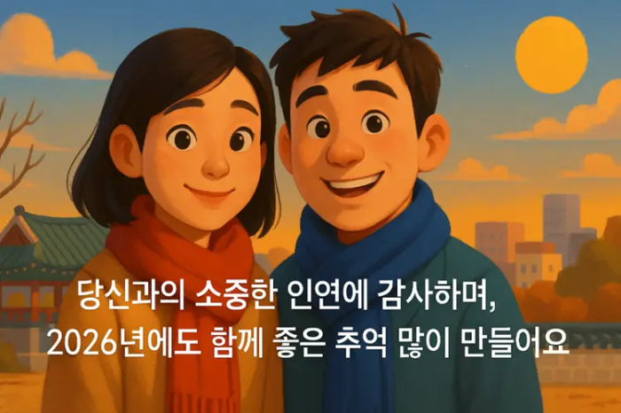 남녀-구정 특별한 감사 메시지