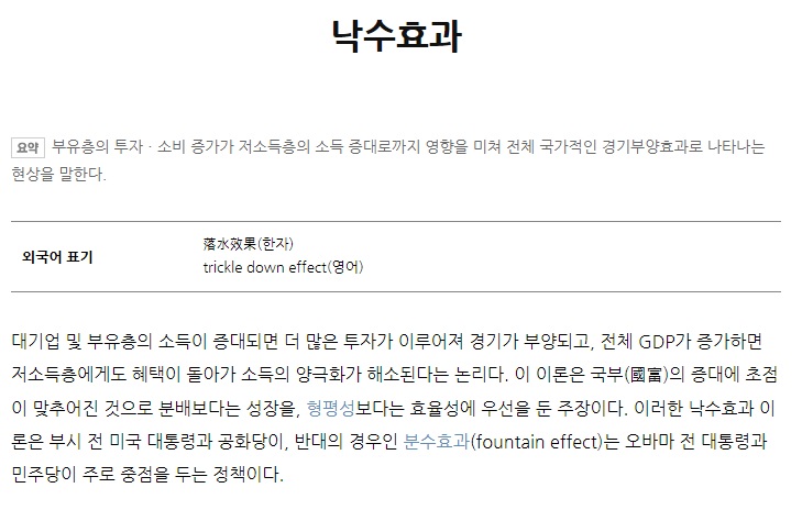 낙수효과뜻
