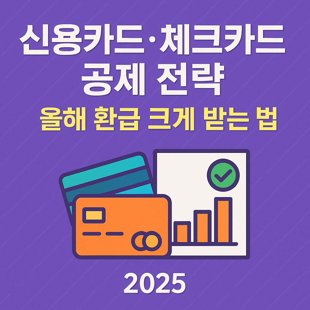 신용카드·체크카드 공제 전략 — 2025년 환급 크게 받는 실전 가이드