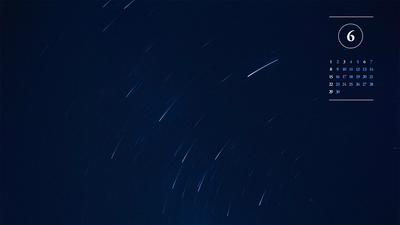 06 별의 움직임 A - 2025년6월 노트북배경화면