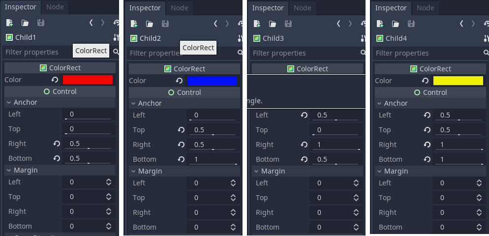 자식 노드 색상, 위치, 크기 변경