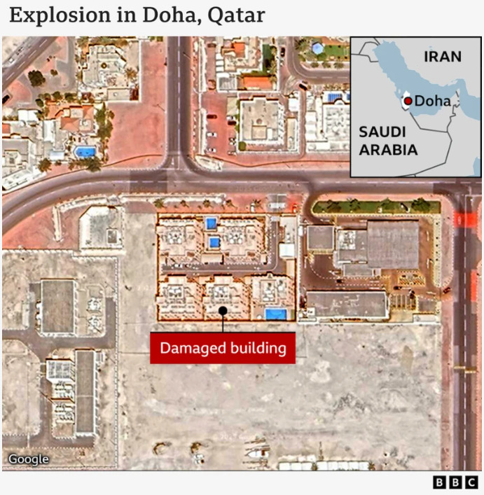 도하 도심 북쪽 와디 론 거리(Wadi Ron Street)의 복합 단지