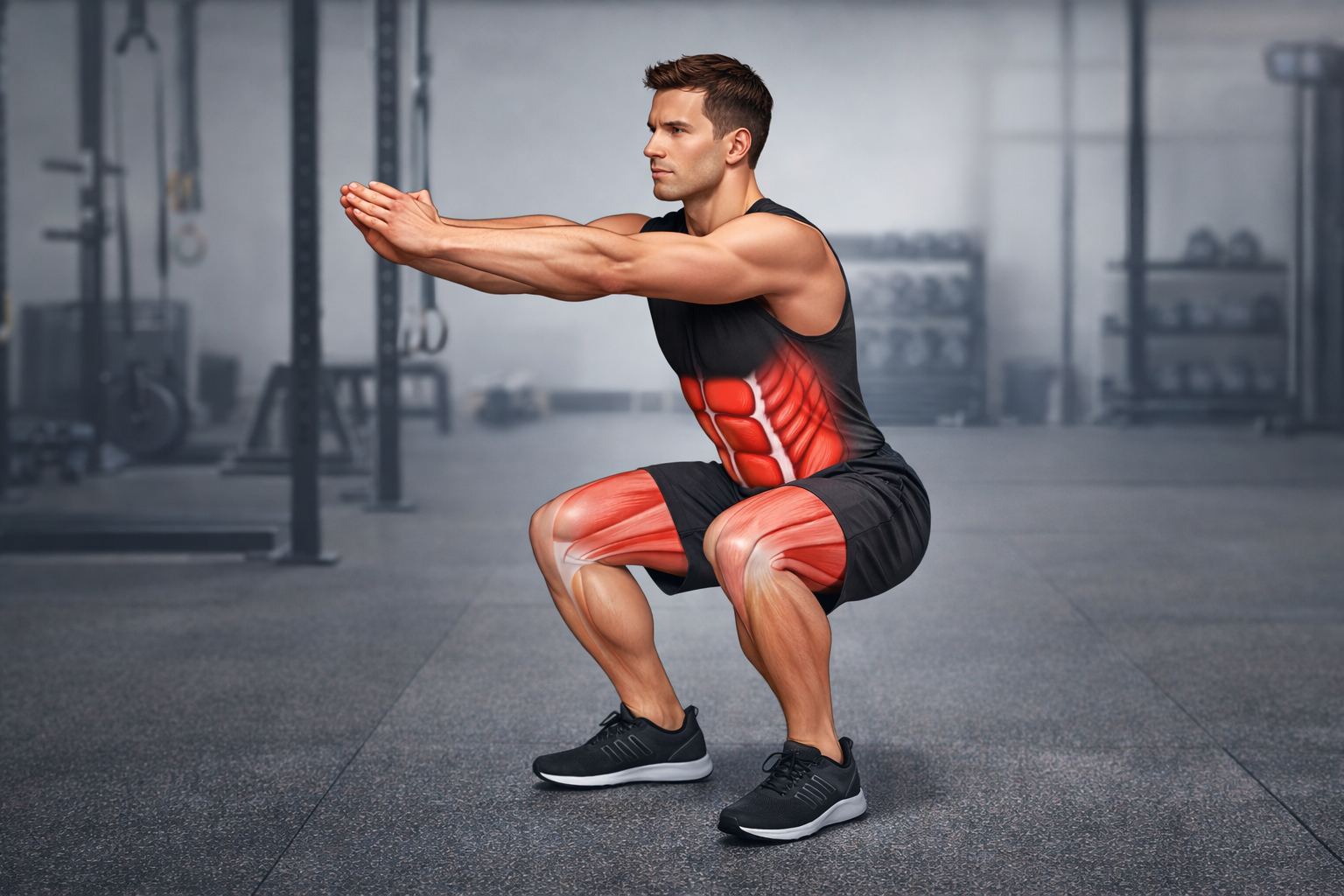 스쿼트 전신 근력운동 체지방 감소 운동