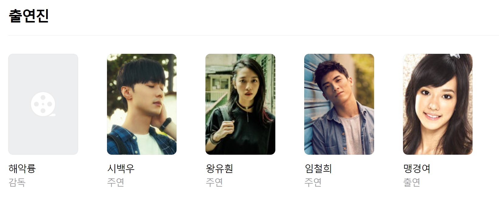 영화 출연진
