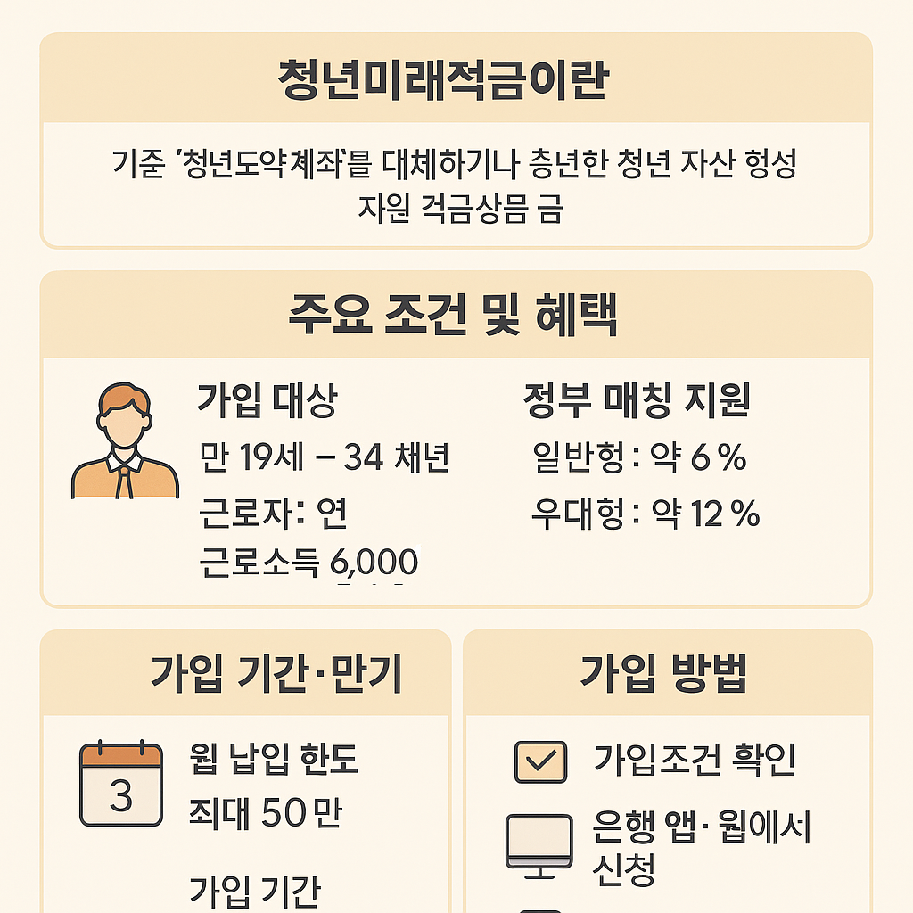 청년미래적금 총정리 – 가입조건부터 혜택까지