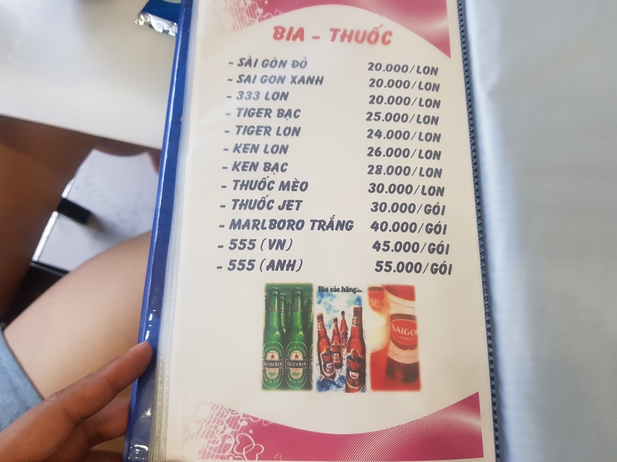 호치민 빈탄군 로컬 치킨구이 전문점 Ga Nuong Anh Tuyet 메뉴(5)