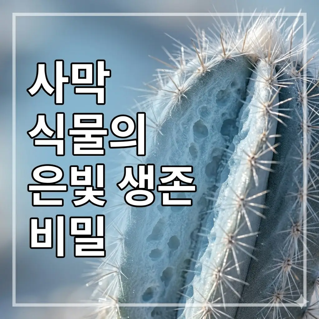 사막 식물의 색이 연하거나 회색빛을 띠는 이유