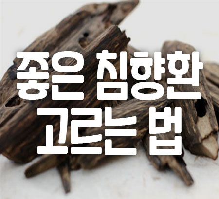 침향환 성분 효능 고르는 법