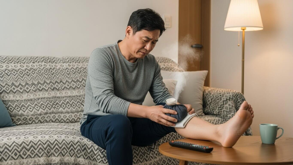 다리에 쥐가날때 응급 처치 사진 9