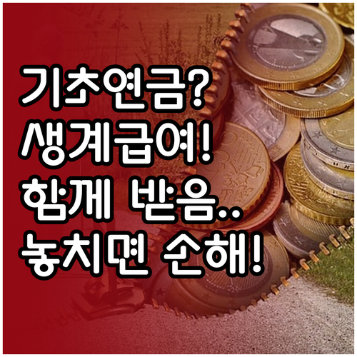 기초연금과 생계급여 함께 받을 때 손..