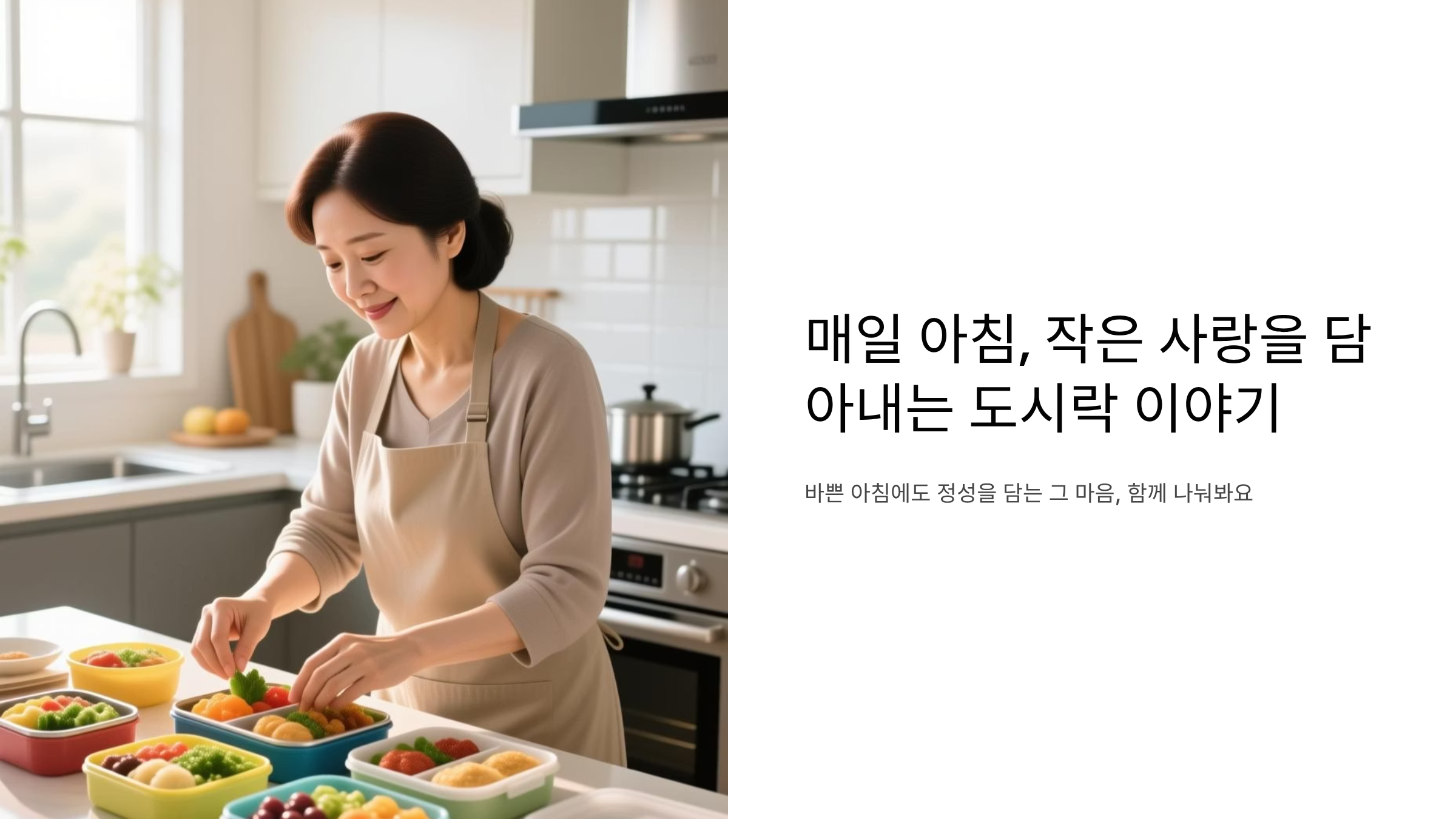 도시락에 담긴 엄마의 비밀, 매일 싸주는 이유가 있었어요 🍱