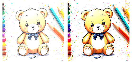 한글 그림 효과