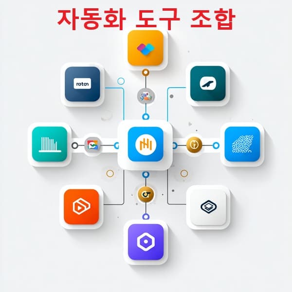 Notion, Zapier, GPT 등을 연결한 콘텐츠 자동화 흐름도 이미지