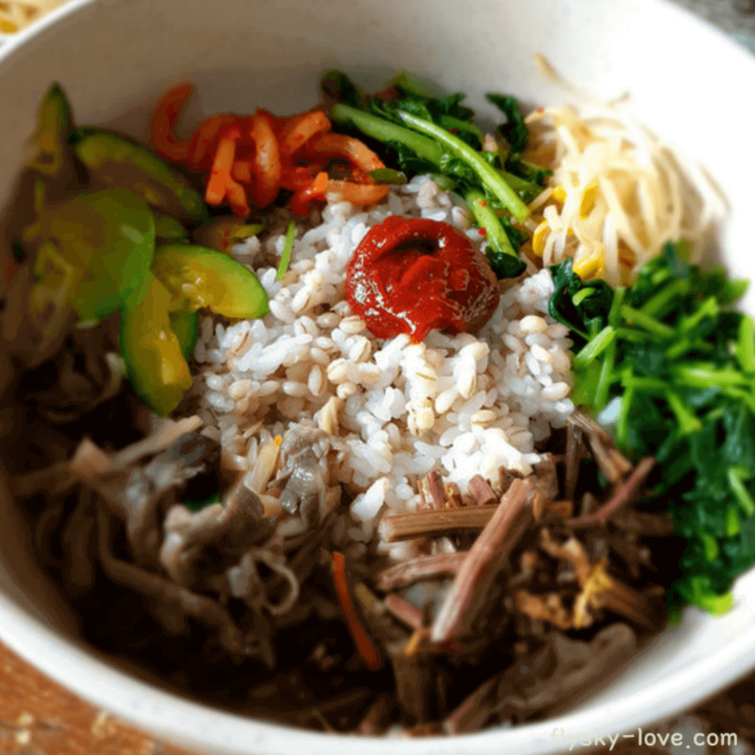 찰보리 비빔밥